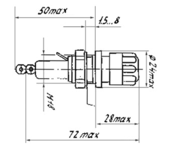 Габаритные размеры ДВП-8