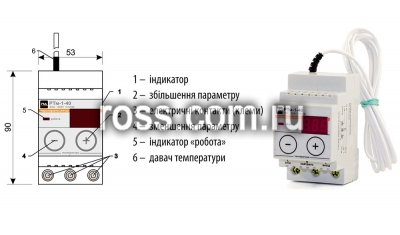 Регулятор температуры РТм-1-40 40А  фото 1